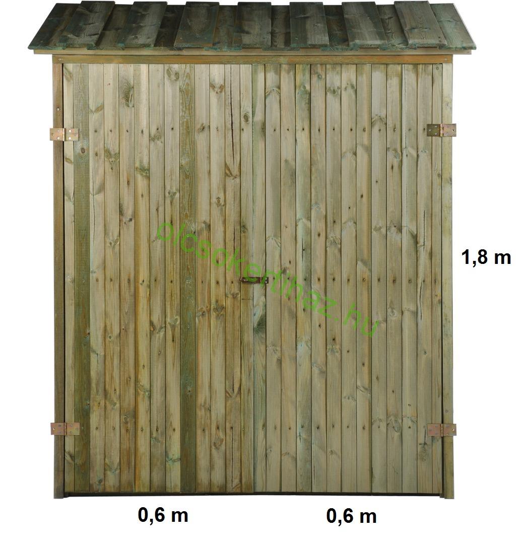 Fatároló / fakamra / 1.2 m x 0.6 , 16 mm padlódeszka 