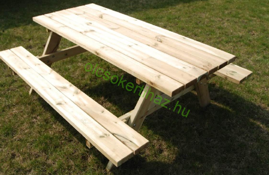 kerti pad piknik asztal 200 cm - kerti bútorok - ülőhely